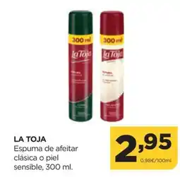 Alimerka LA TOJA Espuma de afeitar clásica o piel sensible oferta