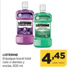 Alimerka LISTERINE Enjuague bucal total care o dientes y encías oferta