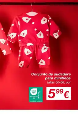 KIK Conjunto de sudadera para minibebé oferta