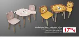 KIK Conjunto de sillas y mesa para niños oferta
