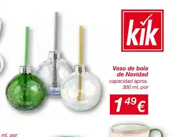KIK Vaso de bola de Navidad oferta
