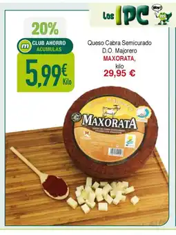Masymas MAXORATA Queso Cabra Semicurado D.O. Majorero oferta