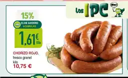 Masymas Chorizo rojo, fresco granel oferta