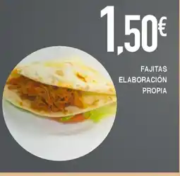 Masymas Fajitas elaboración propia oferta