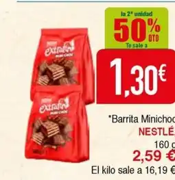 Masymas NESTLÉ Barrita Minichoc oferta