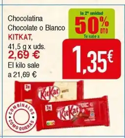 Masymas KITKAT Chocolate o Blanco oferta