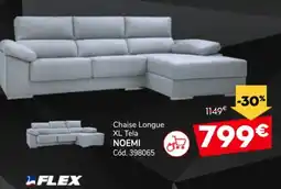 Conforama NOEMI Chaise Longue XL Tela oferta