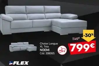 NOEMI Chaise Longue XL Tela