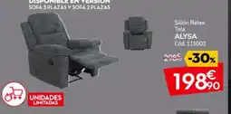 Conforama ALYSA Sillón Relax Tela oferta