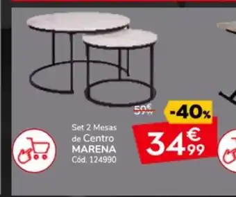 MARENA Set 2 Mesas de Centro