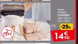 Conforama LIVIGNO Manta Poliéster oferta