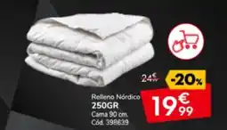 Conforama Relleno Nórdico oferta