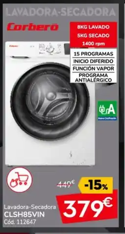 Conforama CORBERÓ Lavadora-Secadora CLSH85VIN oferta