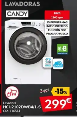 Conforama CANDY Lavadora HCU2102DWB4/1-S oferta