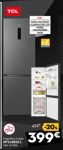 Conforama TCL Frigorífico Combi RP318BSE1 oferta