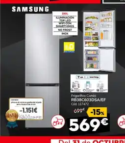 Conforama SAMSUNG Frigorífico Combi RB38C603DSA/EF oferta