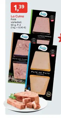 Suma Supermercados LA CUINA Paté variedad oferta