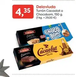Suma Supermercados DELAVIUDA Turrón Cacaolat o Chocobom oferta