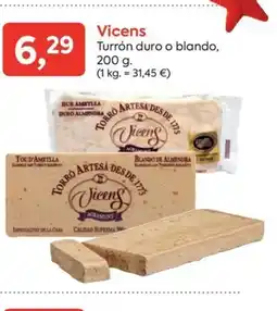 Suma Supermercados VICENS Turrón duro o blando oferta