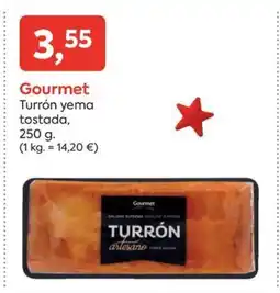 Suma Supermercados GOURMET Turrón yema tostada oferta