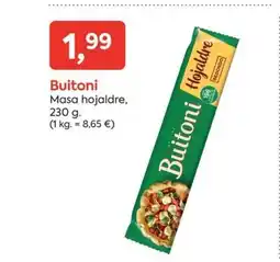 Suma Supermercados BUITONI Masa hojaldre oferta