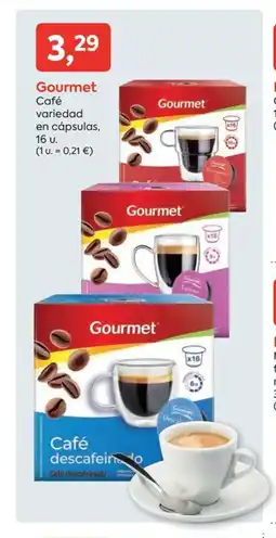 Suma Supermercados GOURMET Café variedad en cápsulas oferta