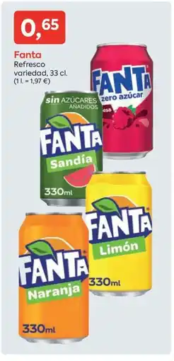 Suma Supermercados FANTA Refresco variedad oferta