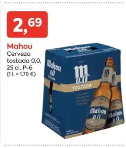 Suma Supermercados MAHOU Cerveza tostada 0,0 oferta