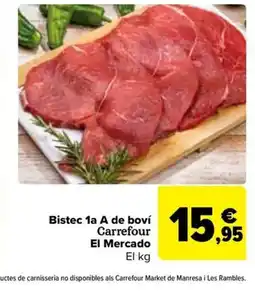 Carrefour Market CARREFOUR Bistec 1a A de boví oferta