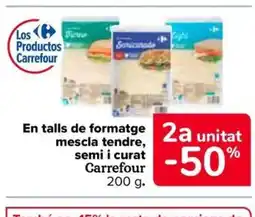 Carrefour Market CARREFOUR En talls de formatge mescla tendre semi i curat oferta