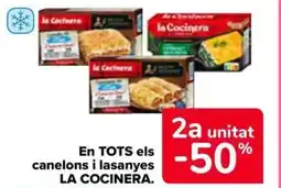 Carrefour Market LA COCINERA En TOTS els canelons i lasanyes oferta