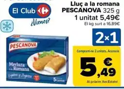 Carrefour Market PESCANOVA Lluç a la romana oferta