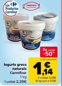 Carrefour Market CARREFOUR iogurts grecs naturals oferta