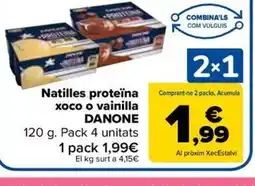 Carrefour Market DANONE Natilles proteïna xoco o vainilla oferta