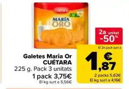 Carrefour Market CUÉTARA Galetes Maria Or oferta