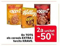 Carrefour Market EXTRA, KRAVE En TOTS els cereals i farcits oferta