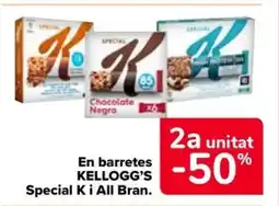 Carrefour Market KELLOGG'S En barretes Special Ki All Bran oferta