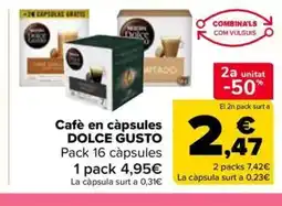 Carrefour Market DOLCE GUSTO Cafè en càpsules oferta