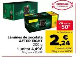 Carrefour Market AFTER EIGHT Làmines de xocolata oferta