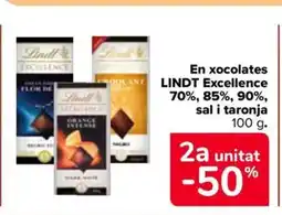 Carrefour Market LINDT En xocolates Excellence oferta
