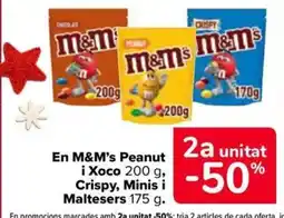 Carrefour Market M&M'S En Peanut i Xoco Crispy, Minis i Maltesers oferta