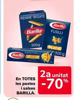 Carrefour Market BARILLA En TOTES les pastes i salses oferta
