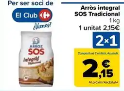 Carrefour Market SOS Arròs integral Tradicional oferta
