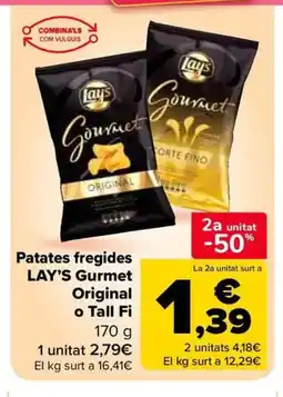 Carrefour Market LAY'S Patates fregides Gurmet Original o Tall Fi oferta