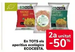 Carrefour Market ECOCESTA En TOTS els aperitius ecologics oferta