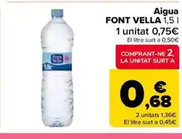 Carrefour Market FONT VELLA Aigua oferta