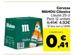 Carrefour Market MAHOU Cervesa Clàssica oferta