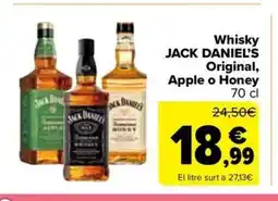 Carrefour Market JACK DANIEL'S Whisky Original, Apple o Honey oferta
