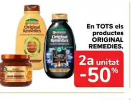 Carrefour Market ORIGINAL REMEDIES En TOTS els productes oferta