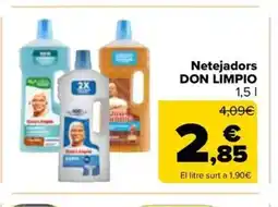 Carrefour Market DON LIMPIO Netejadors oferta